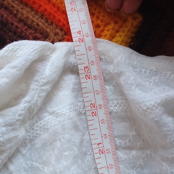 FORBIDDEN LOS ANGELES White Popover Collar Cotton Blouse - Picture 7 of 8